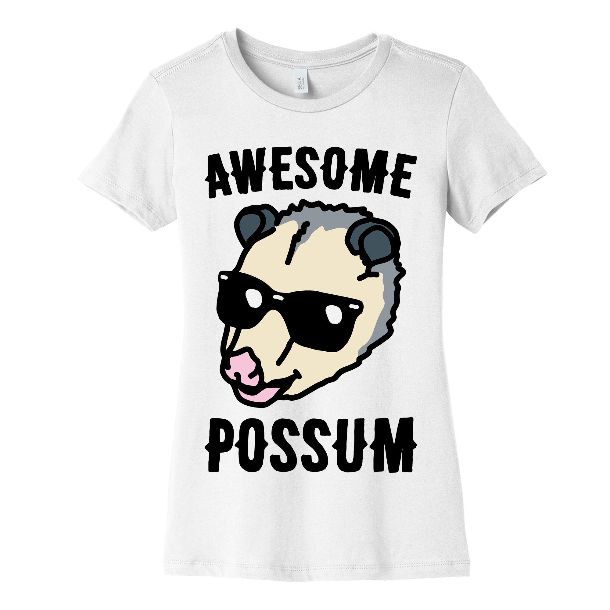 Awesome Possum  Women's Cotton Tee